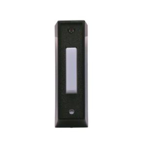 IQAmerica Wired Lighted Doorbell Push Button - Black and White - DP-1102A