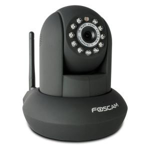 Foscam Black Indoor Wireless B/G/N IP Camera 640 x 480p H.264 Pan/Tilt - FI8910WB