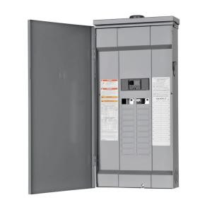 SquareD Homeline 200 Amp 20-Space 40-Circuit Outdoor Main Plug-On Neutral Breaker Load Center - HOM2040M200PRB