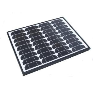 NaturePower 40-Watt Monocrystalline Solar Panel with Aluminum Frame - 50042