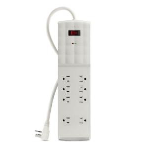  6 ft. 8-Outlet Surge Protector with TEL, RA, and 300K - White - BSQ800bg06-DP