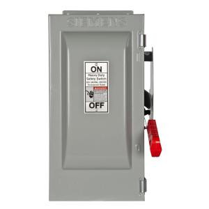 Siemens Heavy Duty 30 Amp 240-Volt 2-Pole type 12 Fusible Safety Switch - HF221J