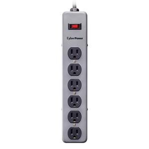CyberPower 6 ft. 6-Outlet Metal Surge Protector - CSB606M