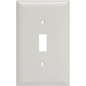 GE Oversized 1 Wall Plate - White - 40020