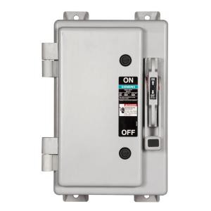Siemens Heavy Duty 60 Amp 600-Volt 3-Pole Type 4X Non-Metallic Non-Fusible Safety Switch - HNF362X