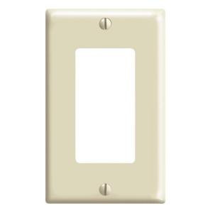 Leviton Decora 1-Gang GFCI Device Wall Plate, Ivory (10-Pack) - M25-80401-IMP
