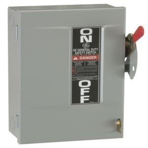 GE 60 Amp 240-Volt Fusible Indoor General-Duty Safety Switch - TG4322