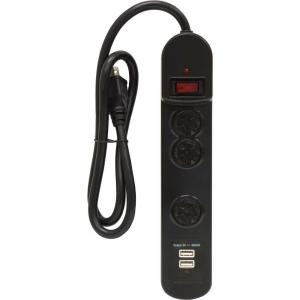 GE Advanced 3 Outlet Surge Protector with USB Charging - 14002