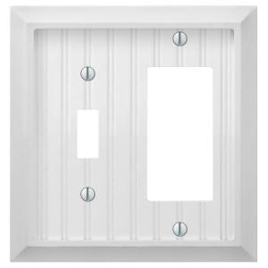  Cottage 1 Toggle 1 Decora Combination Wall Plate - White - 279TRW