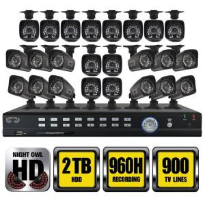 NightOwl 32-Channel Video Security System with 24 x 700TVL Bullet Cameras - B-F93224-700-2TB