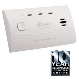 Kidde Worry Free 10-Year Lithium Ion Battery Operated Carbon Monoxide Alarm - 21009718