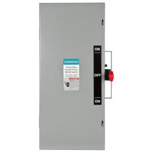Siemens Double Throw 100 Amp 240-Volt 3-Pole Indoor Non-Fusible Safety Switch - DTNF323