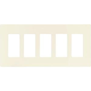 CooperWiringDevices Aspire 5-Gang Screwless Wall Plate - Desert Sand - 9525DS