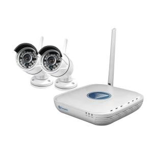 Swann Wi-Fi Security Kit - Micro Monitoring Sys with 2x Day and Night Cameras/Smartphone Connectivity (500GB HDD) - SWNVK-460KH2-US