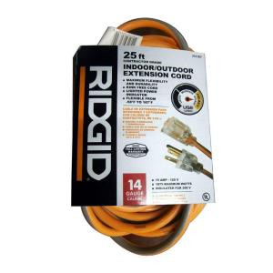 RIDGID 25 ft. 14/3 Extension Cord - AW62622
