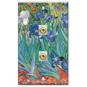 ArtPlates Van Gogh Irises 2 Cable Wall Plate - DCAB-13