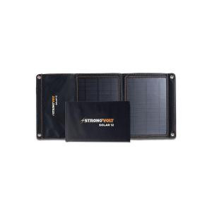 StrongVolt 12-Watt Folding Solar Charger with SunTrack Technology - SV12WFLDBLK