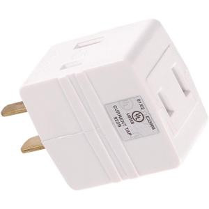 GE 3-Outlet Polarized Adapter Plug - White - 58562