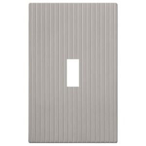 Amerelle Mies Screwless 1 Toggle Wall Plate - Nickel - 240TN