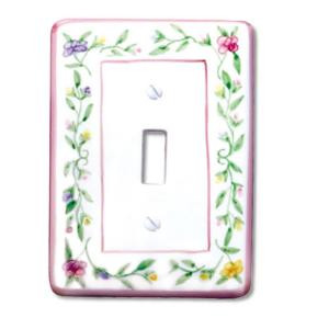 Amerelle Spring Flowers 1 Toggle Wall Plate - 3032T