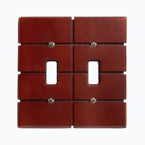 Amerelle Soho 2 Toggle Wall Plate - Brown - 4044TT