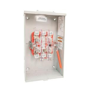 Milbank 200-Amp 5 Terminal Ringless Heavy Duty Lever Bypass Overhead/ Underground Meter Socket - R9551-RXL-QG-AMS