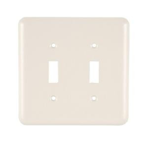 GE 1 Toggle Steel Switch Wall Plate - Ivory - 52468