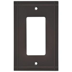 Stanley-NationalHardware Ranch 1 Gang GFCI Wall Plate - Oil Rubbed Bronze - V8073 SGL GFCI PLTORB RA