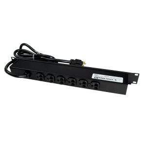 Wiremold 15 ft. 6-Outlet 20-Amp Rackmount Computer Grade Surge Strip with Lighted On/Off Switch - R5BZ20-15