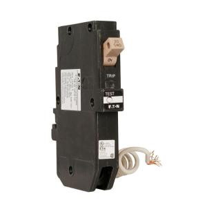Eaton 20-Amp 3/4 in. CH Type Breaker Single Pole Ground Fault Circuit Breaker with Flag - CHFGF120CS