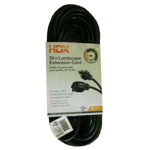 HDX 50 ft. 16/3 Extension Cord - HD#809-543