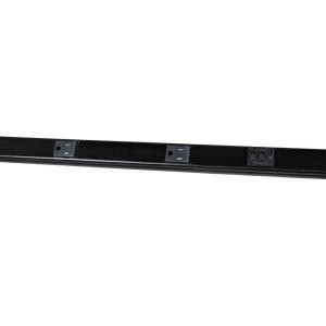 Wiremold 3 ft. Plugmold GFCI Multi-Outlet Strip with Tamper Resistant Receptacles - Black - BK20GB306TRGFI