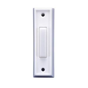 IQAmerica Wired Lighted Doorbell Push Button - Plastic White - DP-1110A
