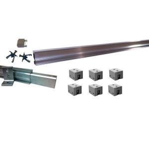 GrapeSolar Direct Mount Racking System for (20) 60 Cell PV Solar Panels with Standing Seam Tile - GS-5300-R-SSD