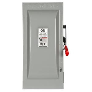 Siemens Heavy Duty 100 Amp 240-Volt 3-Pole Indoor Fusible Safety Switch with Neutral - HF323N