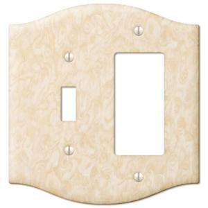 CreativeAccents Steel 1 Toggle 1 Decora Wall Plate - Satin Honey - 9VHN126