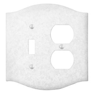 CreativeAccents 2 Gang Combination Wall Plate - Satin Silver - 9VSL106