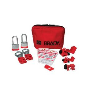 Brady Personal Breaker Lockout Pouch with 2 Keyed-Alike Steel Padlocks - 105968
