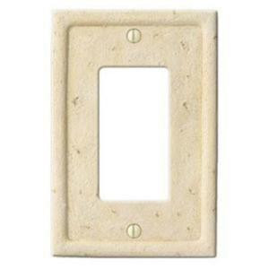 CreativeAccents Stone 1 Decora Wall Plate - Ivory - 869IVRY17