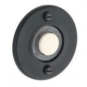 Baldwin Wired Round Bell Button Door Bells - Oil-Rubbed Bronze - 4851.102