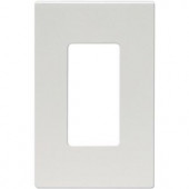 CooperWiringDevices Aspire 1-Gang Screwless Wall Plate - Silver Granite - 9521SG