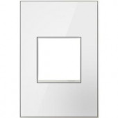 Legrandadorne 1-Gang 1 Module Wall Plate - Mirror White - AWM1G2MW4