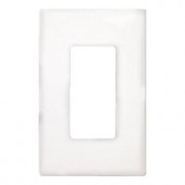 CooperWiringDevices 1 Gang Screwless Decorator Polycarbonate Wall Plate - White - PJS26W