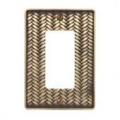 Amerelle Weave 1 Decora Wall Plate - Antique Copper - 89RAB