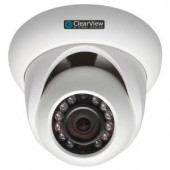 ClearView Wired 1080P Indoor/Outdoor Weatherproof IP Mini-Dome Surveillance Camera with 65 ft. IR Range - IP73