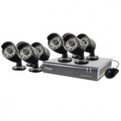 Swann 8-Channel 4400 AHD 720p 1TB Surveillance DVR with 8 x PRO-A850 Black Bullet Cameras - SWDVK-844008-US