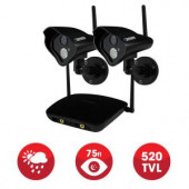 Defender PHOENIX Pro Wireless 520 TVL Indoor/Outdoor Surveillance Camera with 750 ft. Range (2-Pack) - 22304