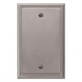 CreativeAccents Metro Line Blank Wall Plate - Brushed Nickel - 3100BN