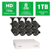 Q-SEE HeritageHD Series 8-Channel 720p 1TB Video Surveillance System with 8 HD Cameras, 100 ft. Night Vision - QTH8-8Z3-1
