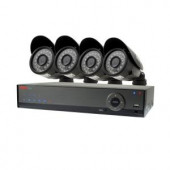 Revo Lite 4-Channel 500GB 960H DVR Surveillance System with (4) 700TVL Bullet Cameras - RL41B4G-5G